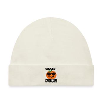 Coolest Pumpkin in the Patch - Baby Premium Organic Mütze - Naturweiß - Vorne