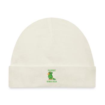 Papagei Flüsterer Vogel Lustiges Geschenk Papagei - Baby Premium Organic Mütze - Naturweiß - Vorne