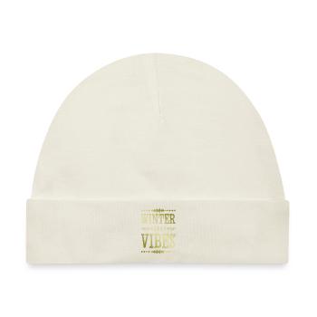 Winter Vibes - Baby Premium Organic Mütze - Naturweiß - Vorne