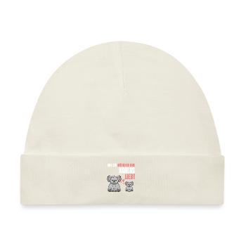 Koala Mädchen Australien Tier Geschenk Koala - Baby Premium Organic Mütze - Naturweiß - Vorne