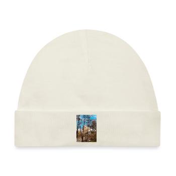 Hochhaus Coole Farbe Bäume - Baby Premium Organic Mütze - Naturweiß - Vorne