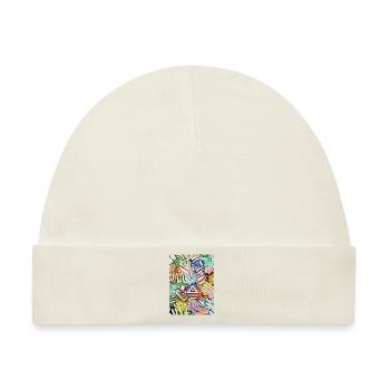 Geometrischer Druck - Baby Premium Organic Mütze - Naturweiß - Vorne