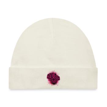 Rosen Illustration - Baby Premium Organic Mütze - Naturweiß - Vorne