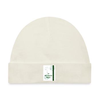 Cú, das irische Wort für Hund - Baby Premium Organic Mütze - Naturweiß - Vorne