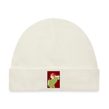 Kimono Mädchen - Baby Premium Organic Mütze - Naturweiß - Vorne