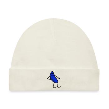 Chilled Jay - blue - Baby Premium Organic Mütze - Naturweiß - Vorne