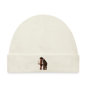 Realistisches Mammut - Baby Premium Organic Mütze - Naturweiß - Vorne