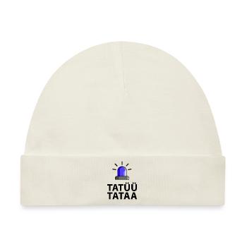 Tatüü Tataa Blaulicht - Baby Premium Organic Mütze - Naturweiß - Vorne