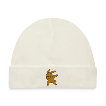 dabbing rabbit - Baby Premium Organic Mütze - Naturweiß - Vorne