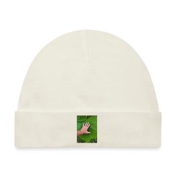 Die Hand am Leben - Baby Premium Organic Mütze - Naturweiß - Vorne
