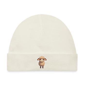 Schaf - Baby Premium Organic Mütze - Naturweiß - Vorne