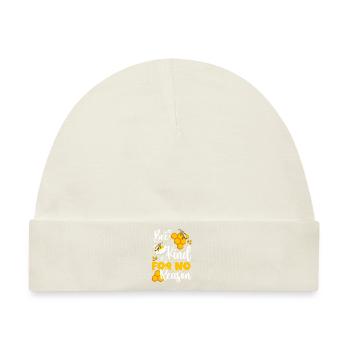 Biene Bienen Natur Tierschutz - Baby Premium Organic Mütze - Naturweiß - Vorne
