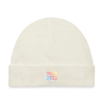 Vienna 2023 Wien - Baby Premium Organic Mütze - Naturweiß - Vorne