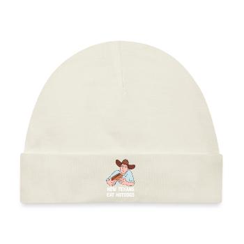 Hotdog in Texas Design für stolze Texaner - Baby Premium Organic Mütze - Naturweiß - Vorne