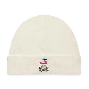 Haiti Haitian Flagge Ayiti Haitianer I Geschenk - Baby Premium Organic Mütze - Naturweiß - Vorne