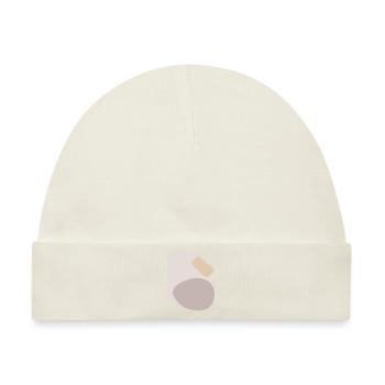 Abstraktes Design verschiedene Formen - Baby Premium Organic Mütze - Naturweiß - Vorne