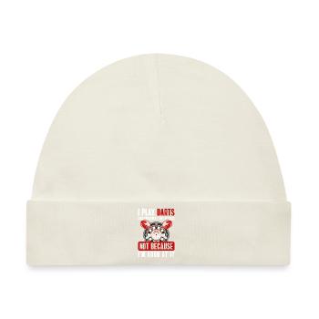 Dart Dartboard Sport Wettkampf - Baby Premium Organic Mütze - Naturweiß - Vorne