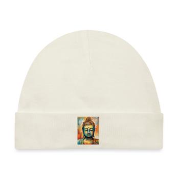 Buddha - Baby Premium Organic Mütze - Naturweiß - Vorne