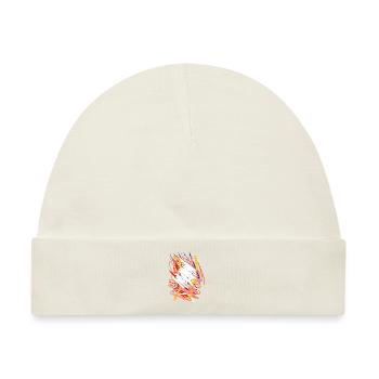 Der authentische Künstlerhoodie in abstrakt - Baby Premium Organic Mütze - Naturweiß - Vorne