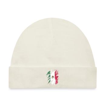 Mexiko Flagge Mexikanische Fahne Mexico Südamerika - Baby Premium Organic Mütze - Naturweiß - Vorne