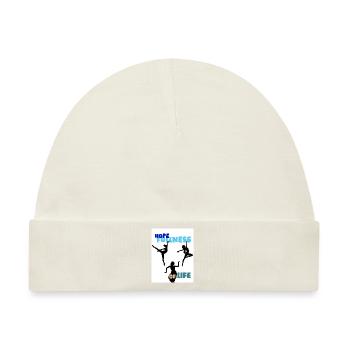 Hoffnung auf das Leben. Die Hoffnung auf Leben. - Baby Premium Organic Mütze - Naturweiß - Vorne
