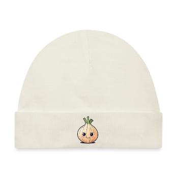 Freche Zwiebel - Baby Premium Organic Mütze - Naturweiß - Vorne