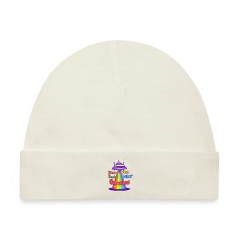 Uncle Pride Vibrant Guncle Playful Gunclehood - Baby Premium Organic Mütze - Naturweiß - Vorne