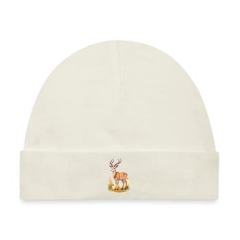 Antilope in der Savanne - Baby Premium Organic Mütze - Naturweiß - Vorne