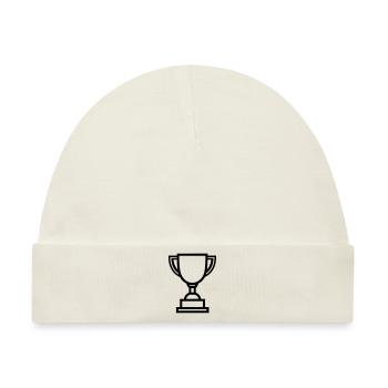 Trophäe - Baby Premium Organic Mütze - Naturweiß - Vorne