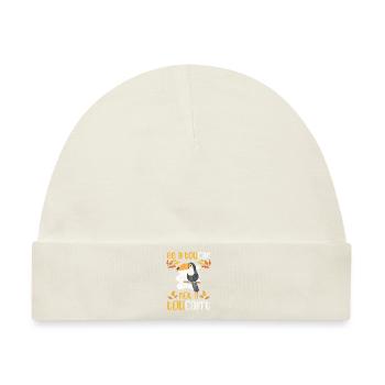 Vogel Tier Schnabel - Baby Premium Organic Mütze - Naturweiß - Vorne