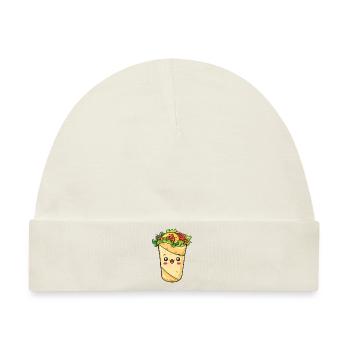 Süßes Burrito Comic - Baby Premium Organic Mütze - Naturweiß - Vorne