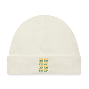 Grüne Bohnen - Baby Premium Organic Mütze - Naturweiß - Vorne