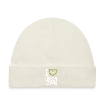 Grüne Bohnen - Baby Premium Organic Mütze - Naturweiß - Vorne