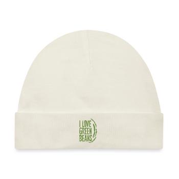 Grüne Bohnen - Baby Premium Organic Mütze - Naturweiß - Vorne