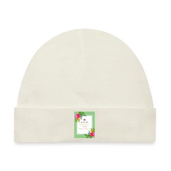 EINLADUNG ZU EHREN DER HOCHZEIT - Baby Premium Organic Mütze - Naturweiß - Vorne
