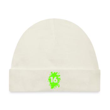 klecks 16 - Baby Premium Organic Mütze - Naturweiß - Vorne