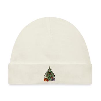 tannenbaum weihnachten - Baby Premium Organic Mütze - Naturweiß - Vorne