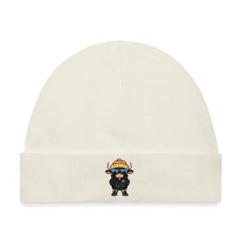 Stier Winter - Baby Premium Organic Mütze - Naturweiß - Vorne