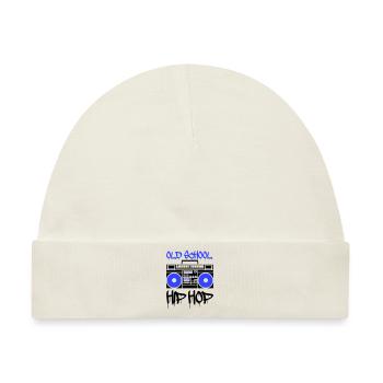 ghettoblaster old school - Baby Premium Organic Mütze - Naturweiß - Vorne