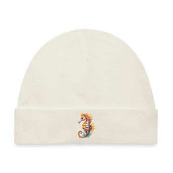 Seepferdchen Aquarell - Baby Premium Organic Mütze - Naturweiß - Vorne