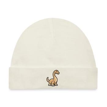 Dinosaurier brontosaurus Comic - Baby Premium Organic Mütze - Naturweiß - Vorne