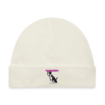 Punkrock Hund - Baby Premium Organic Mütze - Naturweiß - Vorne