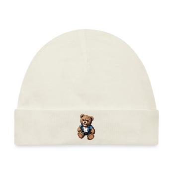 Teddy - Rock on ! - Baby Premium Organic Mütze - Naturweiß - Vorne