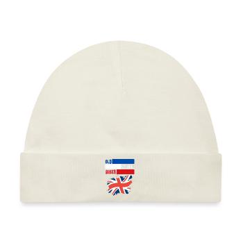 OLD SCHOOL BIKER UK - Baby Premium Organic Mütze - Naturweiß - Vorne