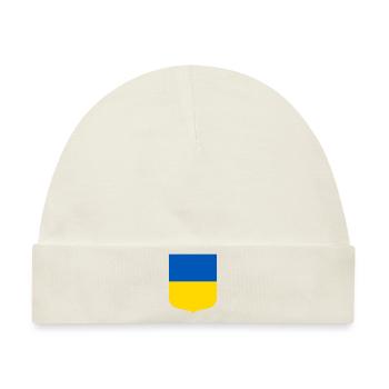 Ukraine - Baby Premium Organic Mütze - Naturweiß - Vorne