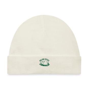 Rolling Fatties Katze Humor - Baby Premium Organic Mütze - Naturweiß - Vorne