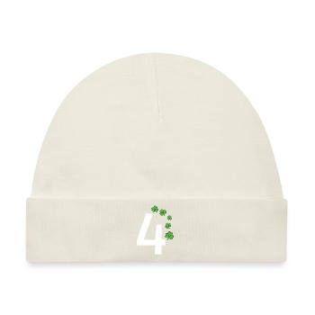 4 - Baby Premium Organic Mütze - Naturweiß - Vorne