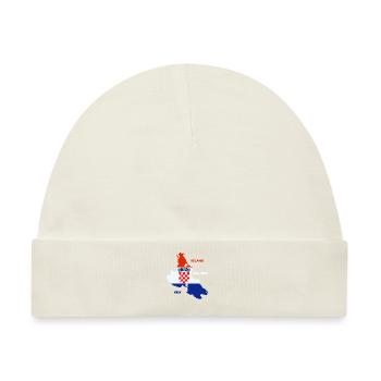 Krk Kroatien Adria Urlaub - Baby Premium Organic Mütze - Naturweiß - Vorne