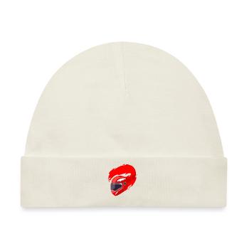 Helm Motorradhelm Rennsport Motorsport - Baby Premium Organic Mütze - Naturweiß - Vorne