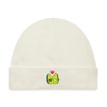 Verliebte Avocados - Liebe Avocado - Baby Premium Organic Mütze - Naturweiß - Vorne